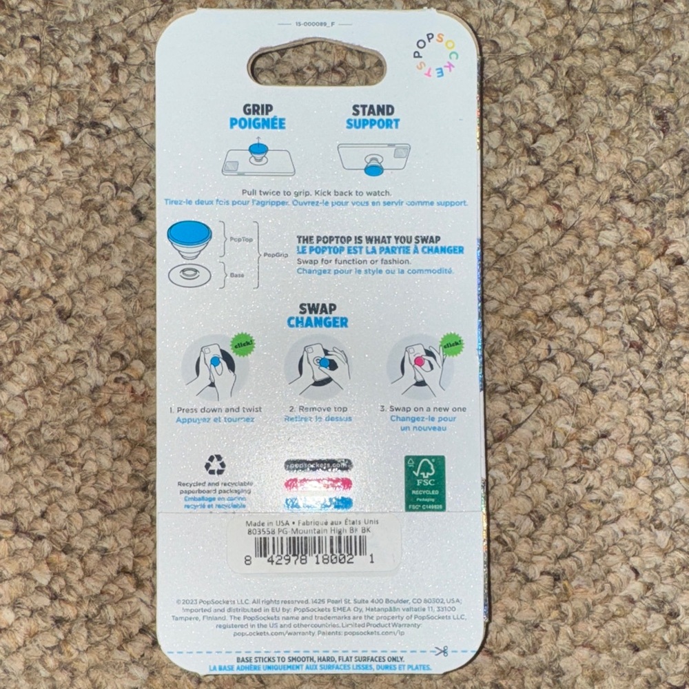 PopSocket PopGrip - Iridescent Multicolor - Picture 2 of 2
